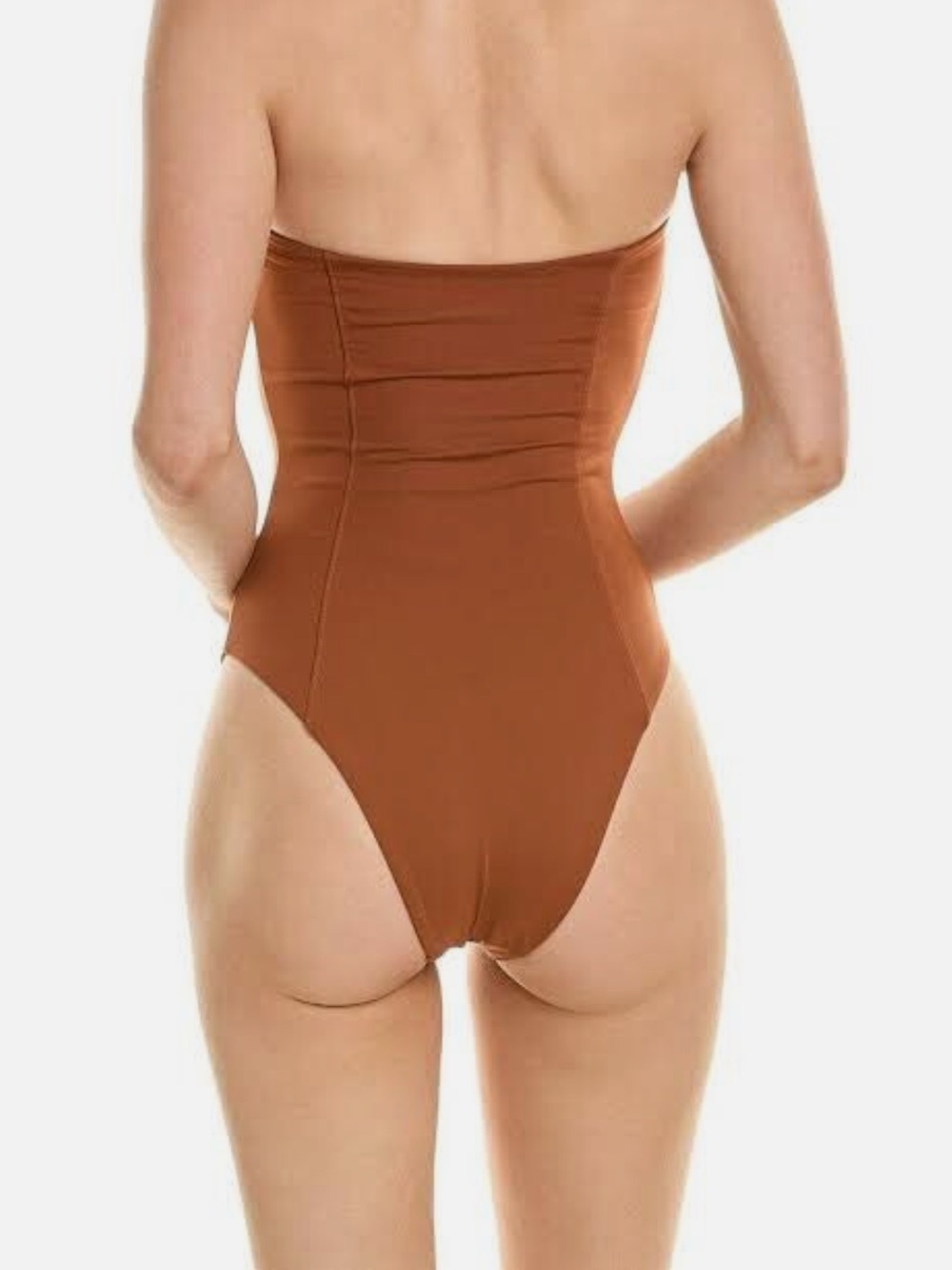 NWOT - WeWoreWhat Corset One Piece in Espresso in Brown - Picture 2 of 3
